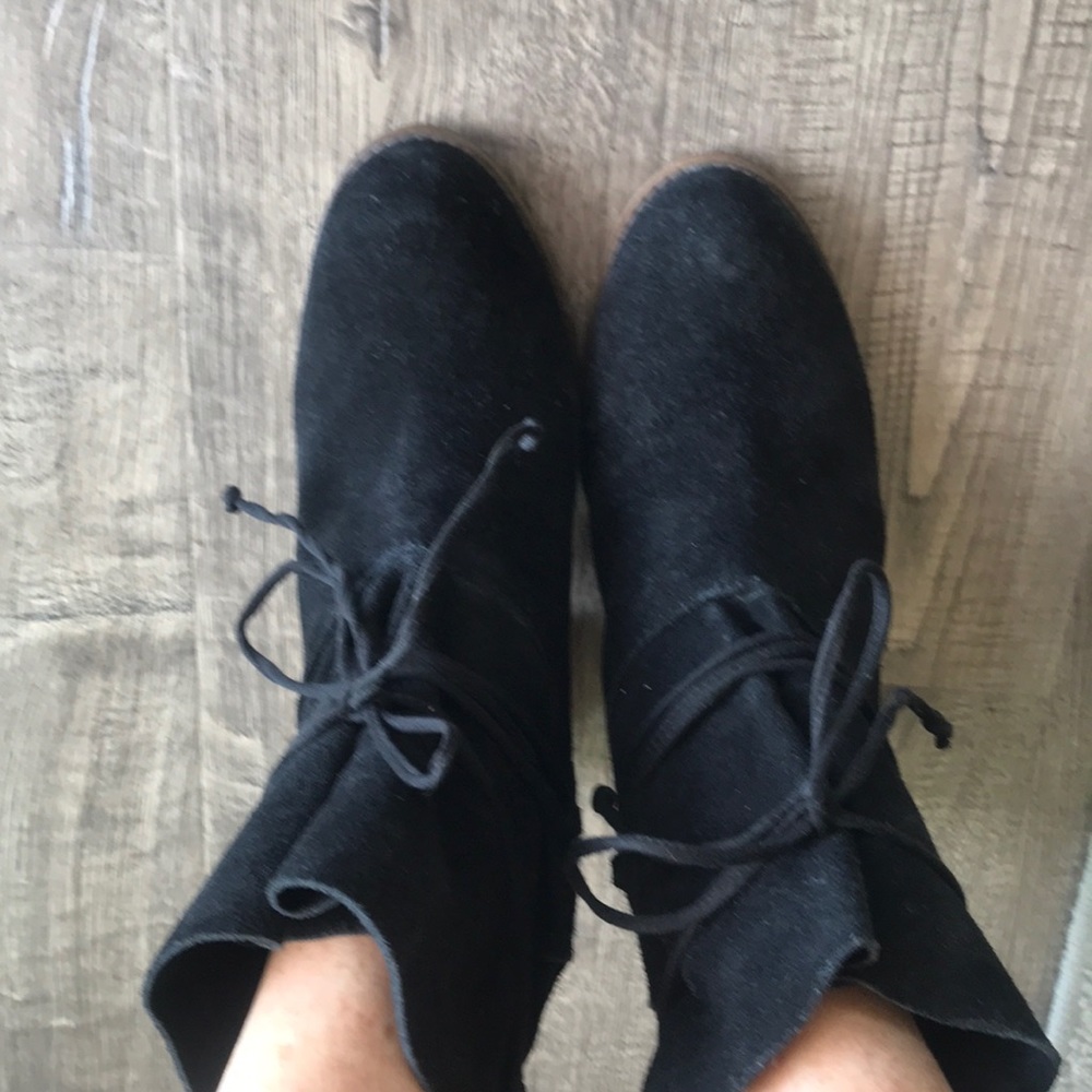 Black Suede Bootie